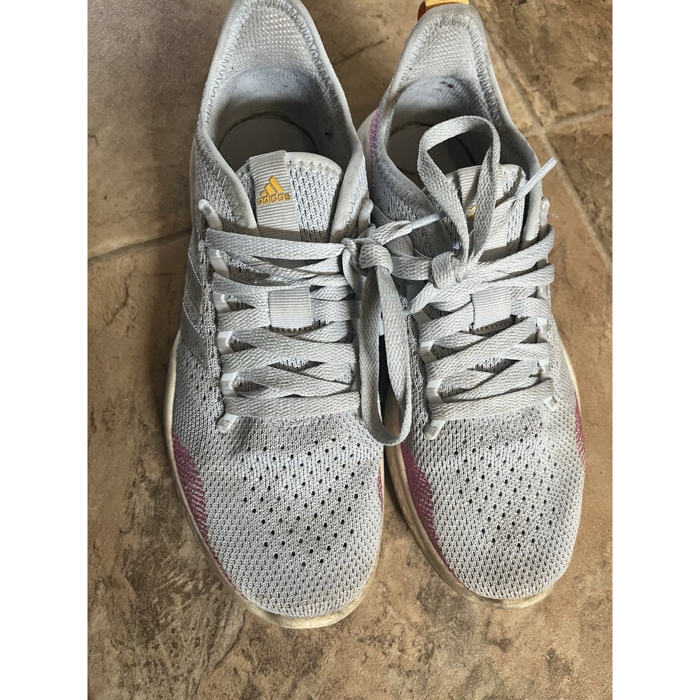Adidas Women's Fluidflow 2.0 Running Shoe Blue Pink Lace Up Size 6 Sneaker - Picture 2 of 5